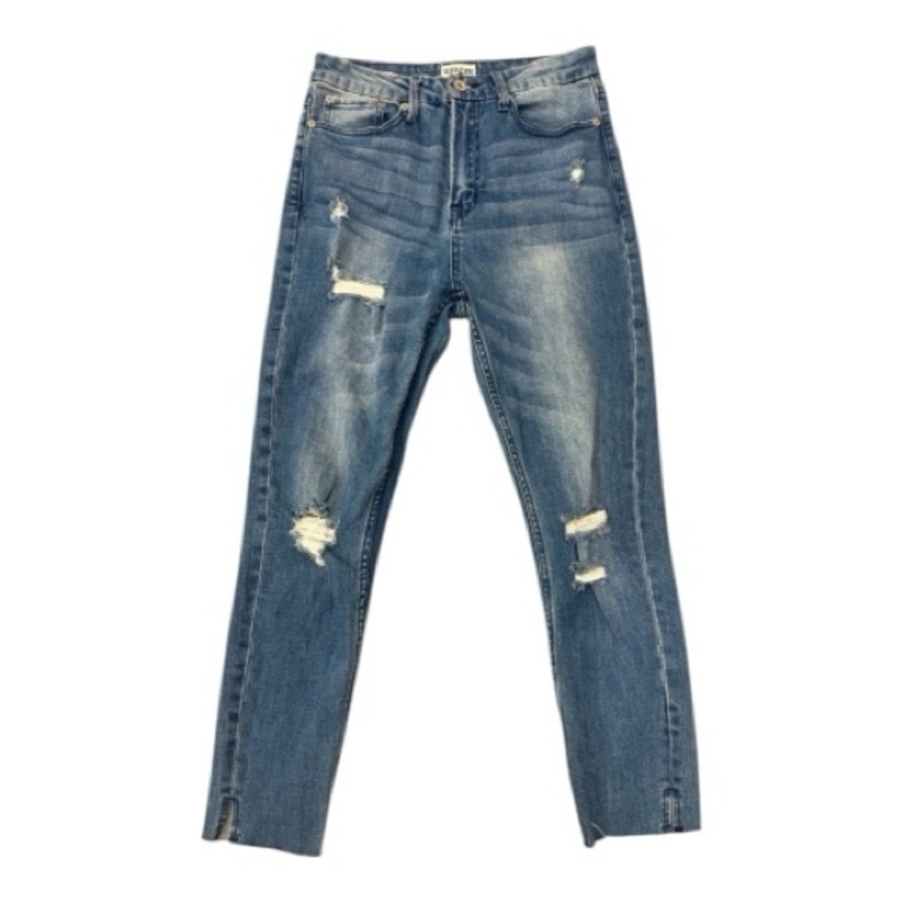Umgee‎ Blue Ripped Skinny Jeans | Women’s Size 28 | Distressed Stretch Denim